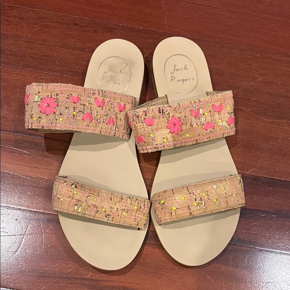 Jack Rogers Floral Sandals